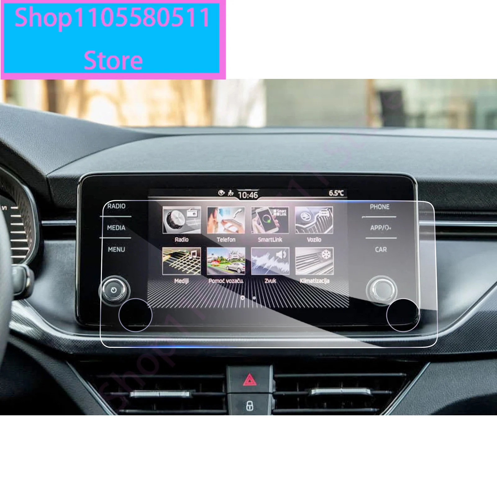 For Skoda Kamiq / Scala / Fabia 2022 2023 Car Navigation Touch Screen Protector Auto Interior For Skoda Kamiq Accessories 2023