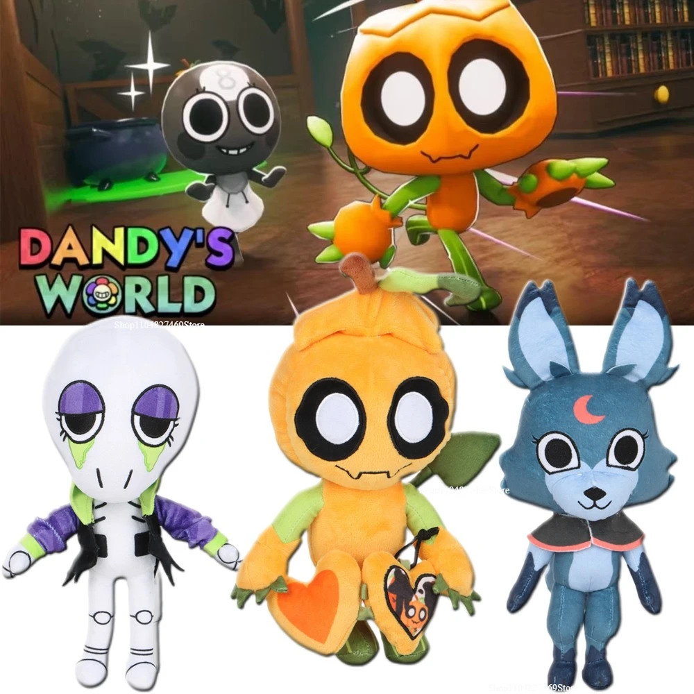

New Dandy’s World Gourdy Plush Dandys World Ribecca Eclipse Plushie Cute Cartoon Blot Stuffed Pillow Toy Kids Christmas Gift