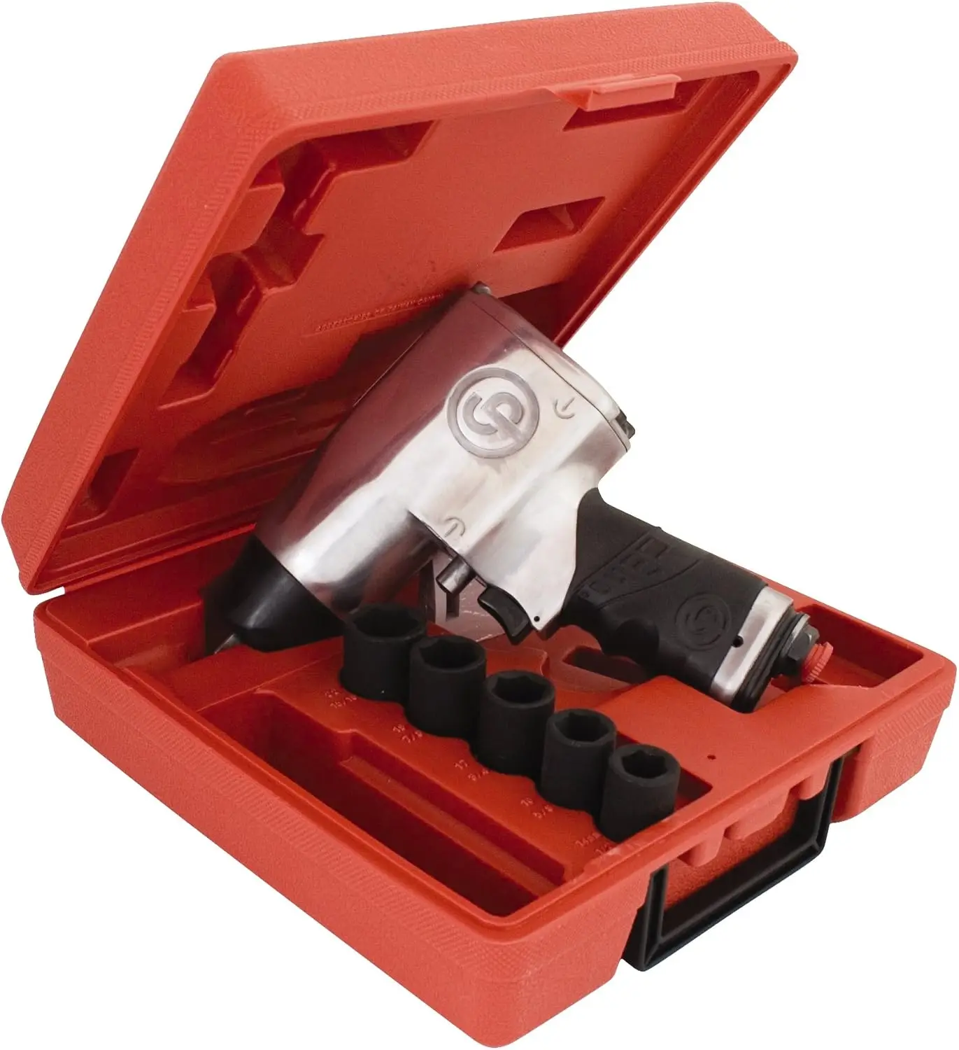 CP734HK - Kit - SAE 1/2 Inch Air Impact Wrench, Pistol Handle, Max Torque Reverse Output 425 ft. lbf / 576 Nm, 8400 RPM