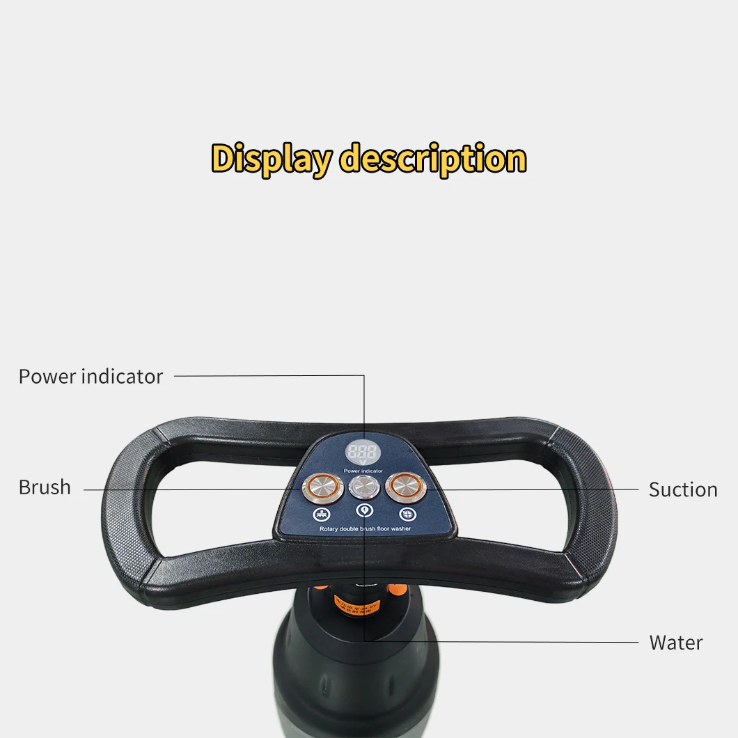 Commercial Small Size Portable Walk-behind Automatic Floor Scrubber Washing Cleaning Machine