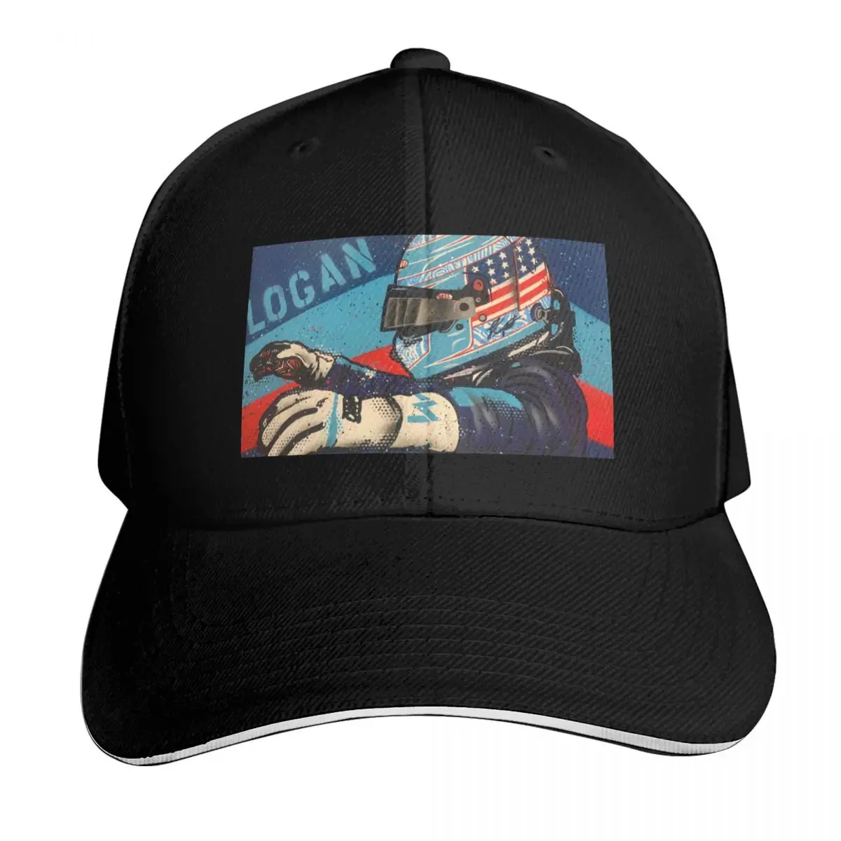 logan-sargeant-f2-2022-f1-pintura-de-grafite-por-drautoart-bone-de-beisebol-snapback-bone-de-sol-bones-para-mulheres-e-homens