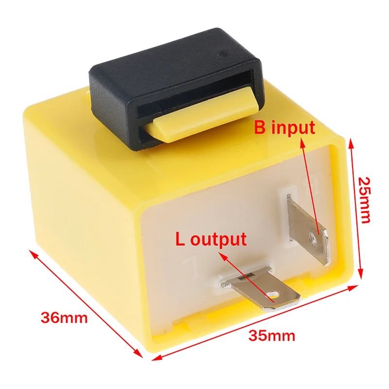 Высокое качество 12 В 2-контактный регулируемый светодиодный мигающий реле сигнала поворота мигающий индикатор