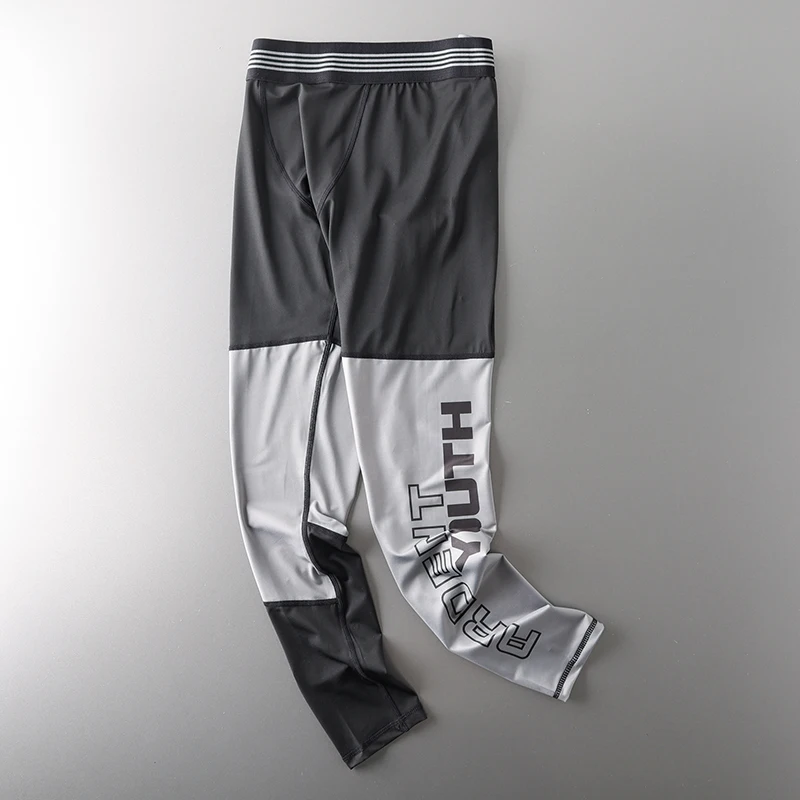 

Men's Spor Qui-Dry Running Trousers Baskeall Fitn Tight Pants mid Waist Slim Fit Summer Casual Faion Sportswear