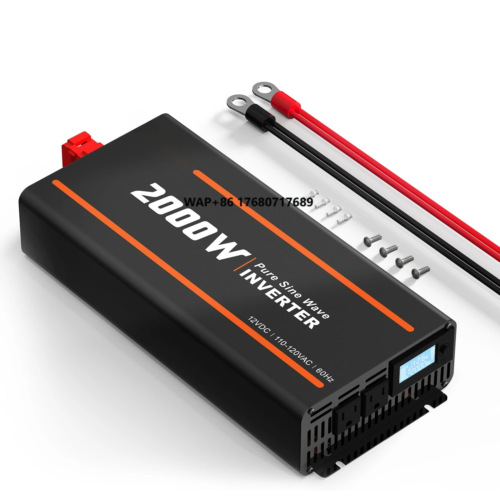 Tariff Free USA Stock LiTime 1000 Watt 12V 2KW Pure Sine Wave Inverter for Off Grid RV Home Energy Storage Solar Energy