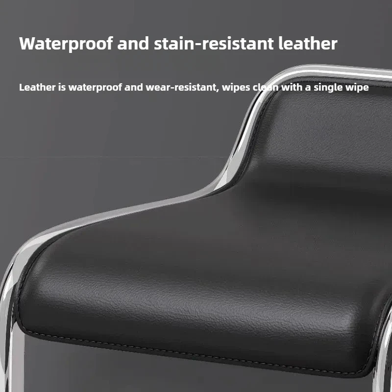 كراسي بار بار بارتفاع قابل للتعديل، كرسي دوار مع مسند للقدمين، مقاعد بار منزلية لمقاعد الاستقبال التجاري لجزيرة المطبخ #4