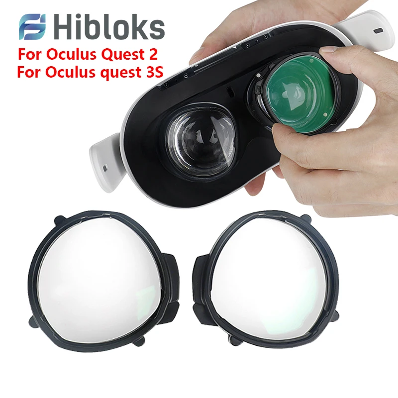 

Hibloks Customized Myopia Lens For Oculus Quest 3S Anti Blue Light VR Prescription Lens Magnetic Myopia Glasses Frame For Quest2