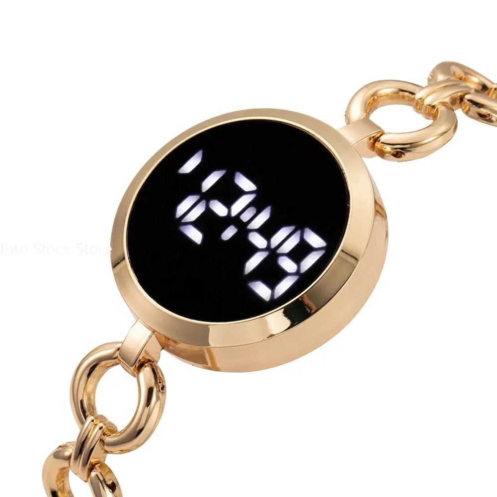 Women's Fashion Small Simple Touch Screen Chain Watch Women Steel Belt Student Bracelet Electronic Women Fashion Watch image 5