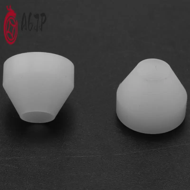A67P-12 piezas de casquillos de bolígrafo, bujes de bolígrafo blancos, bujes de bolígrafo duraderos antiadherentes, casquillos sintéticos para acabado de CA, torneado de pluma