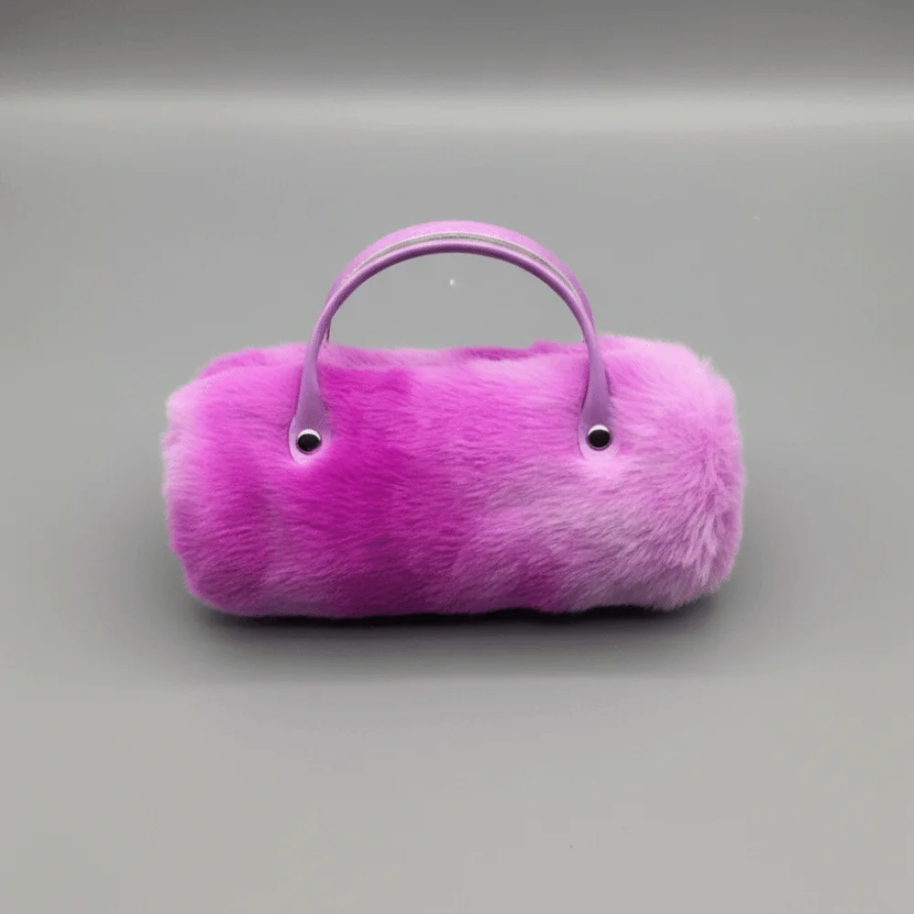 Fashion Rainbow Color Glasses Case with Handle Portable Sunglasses Storage Box Anti-pressure Eyewear Bag