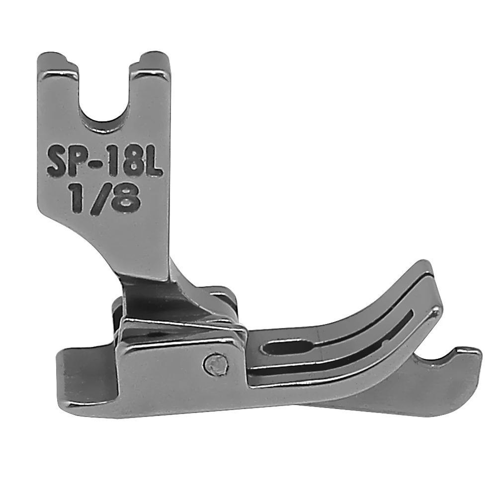 Steel Left / Right Edge Guide Presser Foot #SP-18 1/2 1/4 3/16 1/8 1/16 For Single Needle Industrial Sewing Machine Accessories