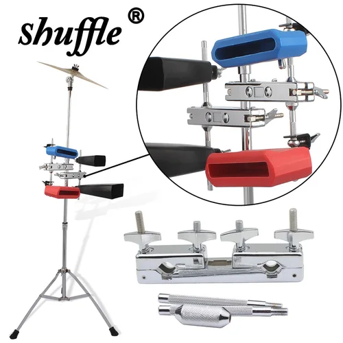 Soportes Abrazadera de conexión Kit de tambor Clip de soporte Soporte de sujeción multifunción Campana de vaca Accesorios para instrumentos de percusión
