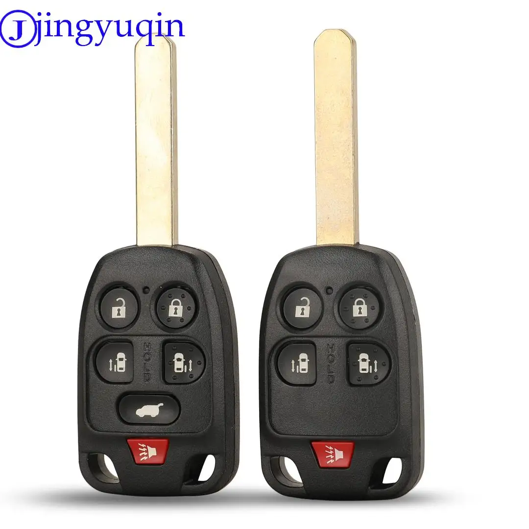 jingyuqin 5/6Buttons Car Key Case Cover Fob For Honda Odyssey 2011 2012 2013 2014 Remote Key Shell Case Fob