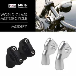 Motorcycle Accessories Handlebar Bar Riser Clamps Adapter for Triumph Bobber T100 T120 Speed Twin Black Raise the handlebars