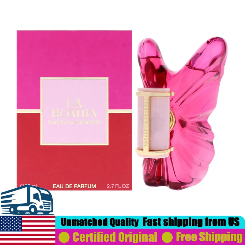 

Carolina Herrera La Bomba Eau de Parfum 80 ML Premium Arabian Perfumes 2.7 Oz Natural Lasting Oriental Floral Perfume for Women