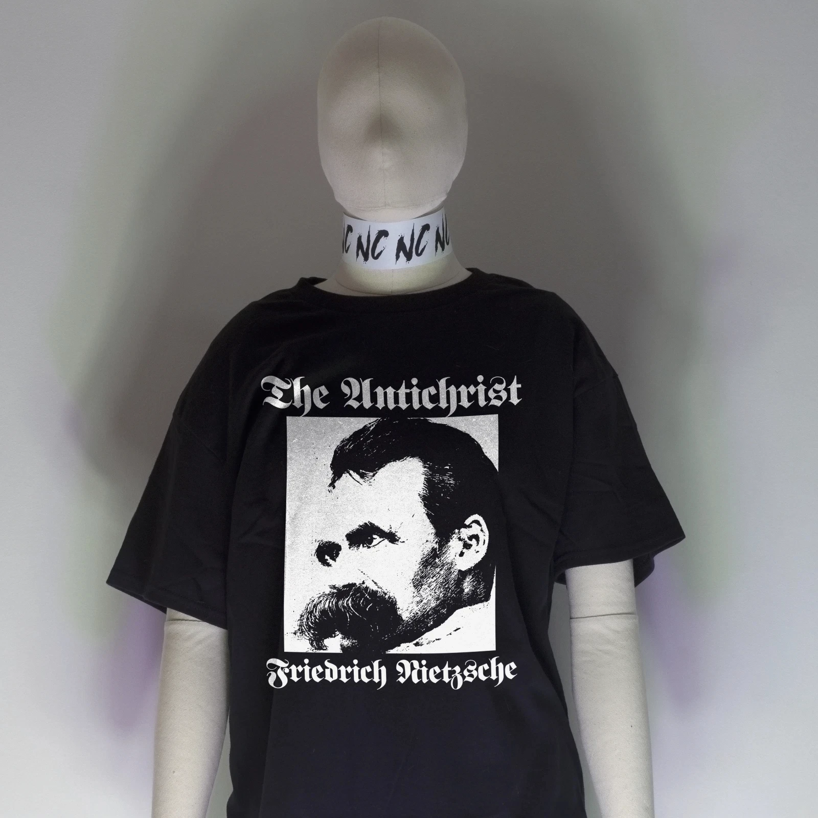 

THE ANTICHRIST Friedrich Nietzsche Shirt Nihilism Punk Rude Atheism Metal Cotton Print T-shirt Y2k Top Street Style Harajuku