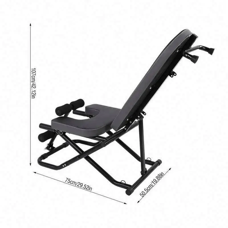 Sit up panca pieghevole sedia inversione Home Fitness tavolo sedia panca manubri nero eco-friendly cartone Unisex moderno Indoor