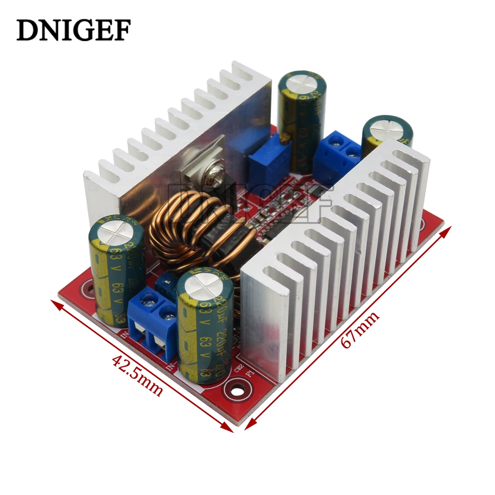 DC 400W 15A Step-up Boost Converter Constant Current Power Supply LED Driver 8.5-50V to 10-60V Voltage Charger Step Up Module