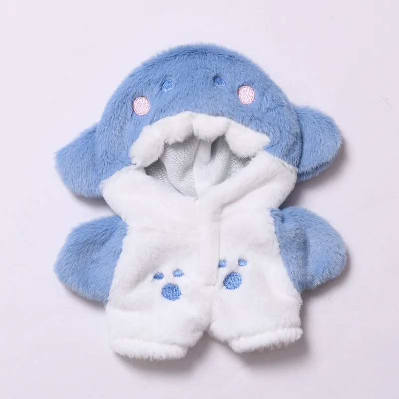 Vêtements Labubu pour Mini poupée idole en peluche de 15 à 17CM, mélodie de requin, costumes une pièce, accessoires de Cosplay, cadeau pour Fans de fête assis, nouveau