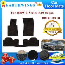 For BMW 3 Series F30 Sedan 2012~2018 Car Floor Mats Rugs Panel Footpads Carpet Cover Cape Foot Pads Stickers Auto Accessories