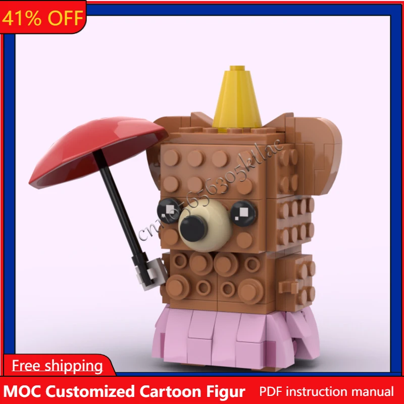 Набор из 114 деталей MOC: Модели персонажей Brickheadz от Nanadu Studio100, конструктор для самостоятельной сборки, креативная игрушка, подарок для детей, коллекционная модель для демонстрации