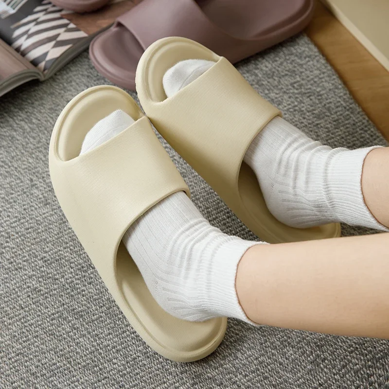 

Men Anti-slip EVA House Summer Slippers Women Lightweight Bathroom Cozy Sandals Couple Unisex Indoor Outdoor Soft Home Shoes