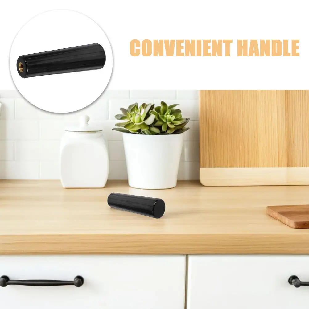 2Pcs Ergonomic Bakelite Rotisserie Handle M10 Thread 110Mm Insulated Bbq Fork Grip for Barbecue Grilling Rotisserie Rod