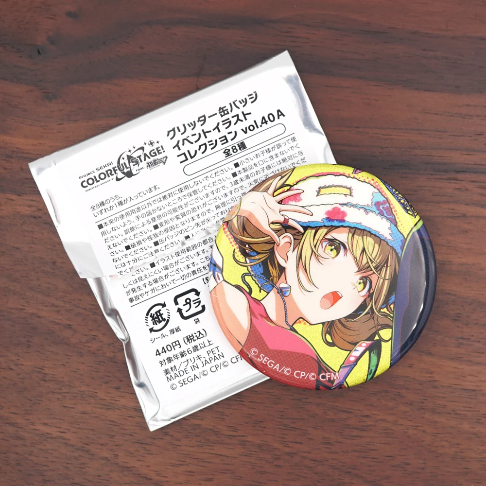 SEKAI PROJECT Game Vol. 40 A Leo Need Vivid BAD SQUAD VBS Toya Honami Ichika Kohane Akito Minori Original Badge Pins