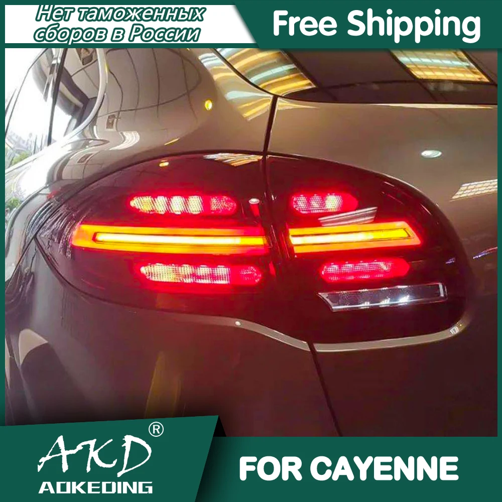 Car For Porsche Cayenne 2011-2014 Tail Lamp Led Fog Lights DRL Hella Tuning Light Car Accessories Cayenne Tail Lights