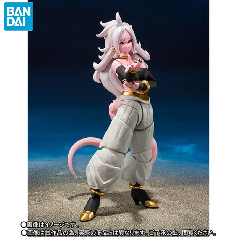 Bandai-Dragon Ball Z Anime Figure, Majin Buu Action, 6 ", Collector, Original, SHF, Android 21