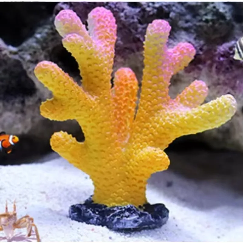 

10pcs Wholesale Plastic Coral Reef Simulation Resin Ornaments Fish Tank Landscape Decorations for Aquariums