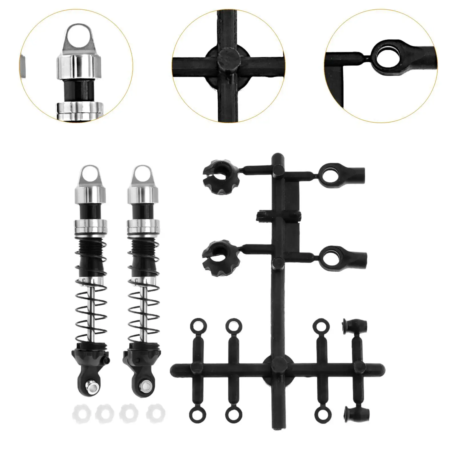 1:10 Rc Schokdemperset Vervangt Onderdelen Cnc Verwerkte Rc Hobby Model Accessoires Eenvoudig Te Installeren Rock Crawler Voertuig