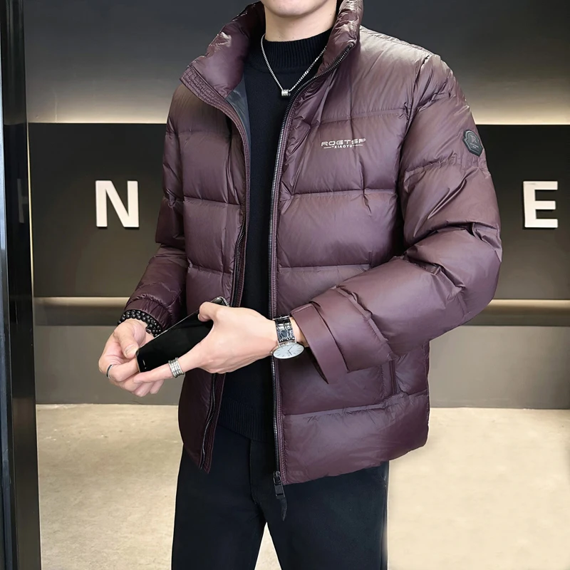 Top Grade Men's Casual 90% White Duck Down Jackets 2025 Autumn Winter Outwear Lightweight Warm Puffer Coats Windproof Clothing
