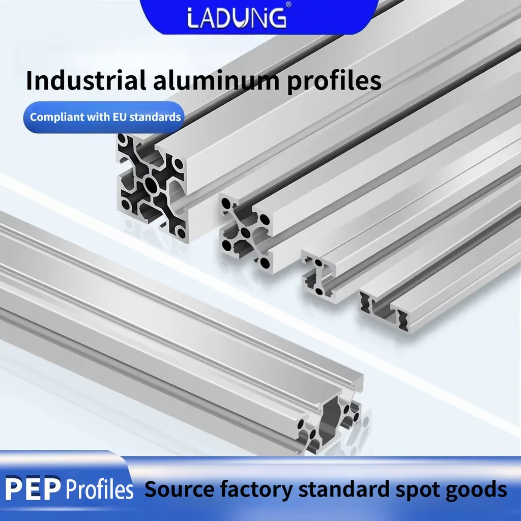 LADUNG EU Standard Industrial Aluminum Profile PEP1818/2525 Alloy Frame for Automation Line Component EOAT Bracket Module Set Up