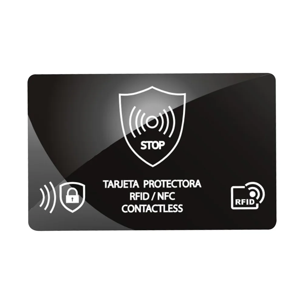 5 pièces RFID blocage carte une carte protège portefeuille entier NFC débito carte de crédit passeport protecteur RFID carte bloqueur