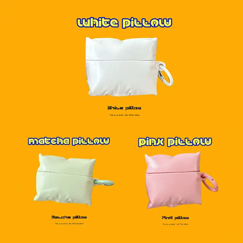 

Cute Pillow Silicone Case for Redmi Buds 8 Pro Shockproof Protective Cover Soft Anti-Fall Earbuds Case for Women Girls