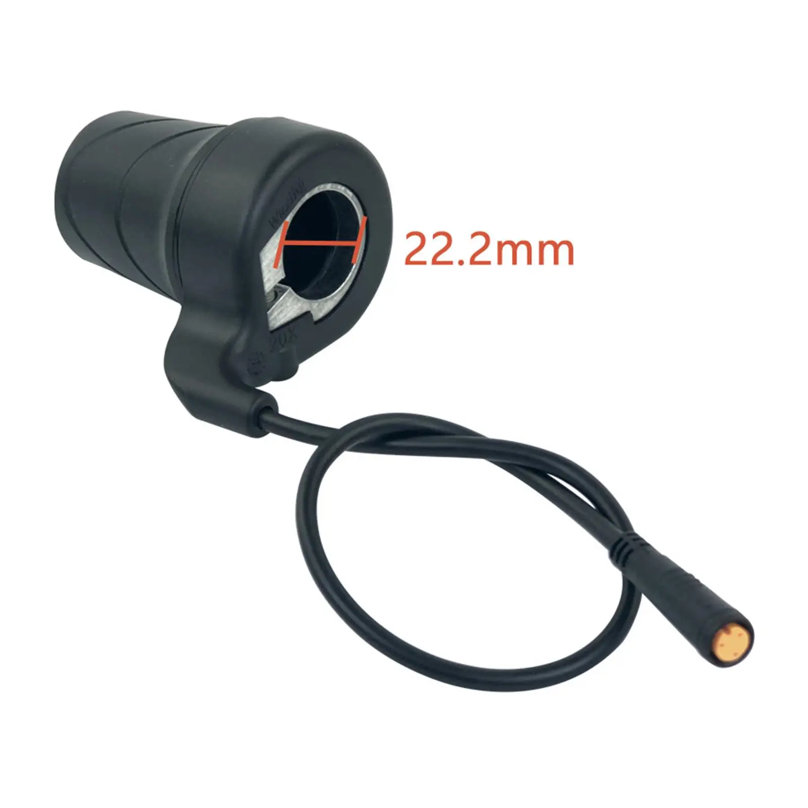 Waterproof Twist Throttle Handle Rubber Speed Controller 3 Pin for Electric Bike Motor Conversion Kit