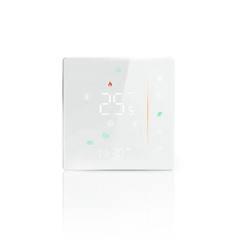 В наличии Beca BHT-006 Заводской OEM умный термостат Wi-Fi Дешевый цифровой нагрев Термостат Lora с сенсорным экраном Системы HVAC Графика