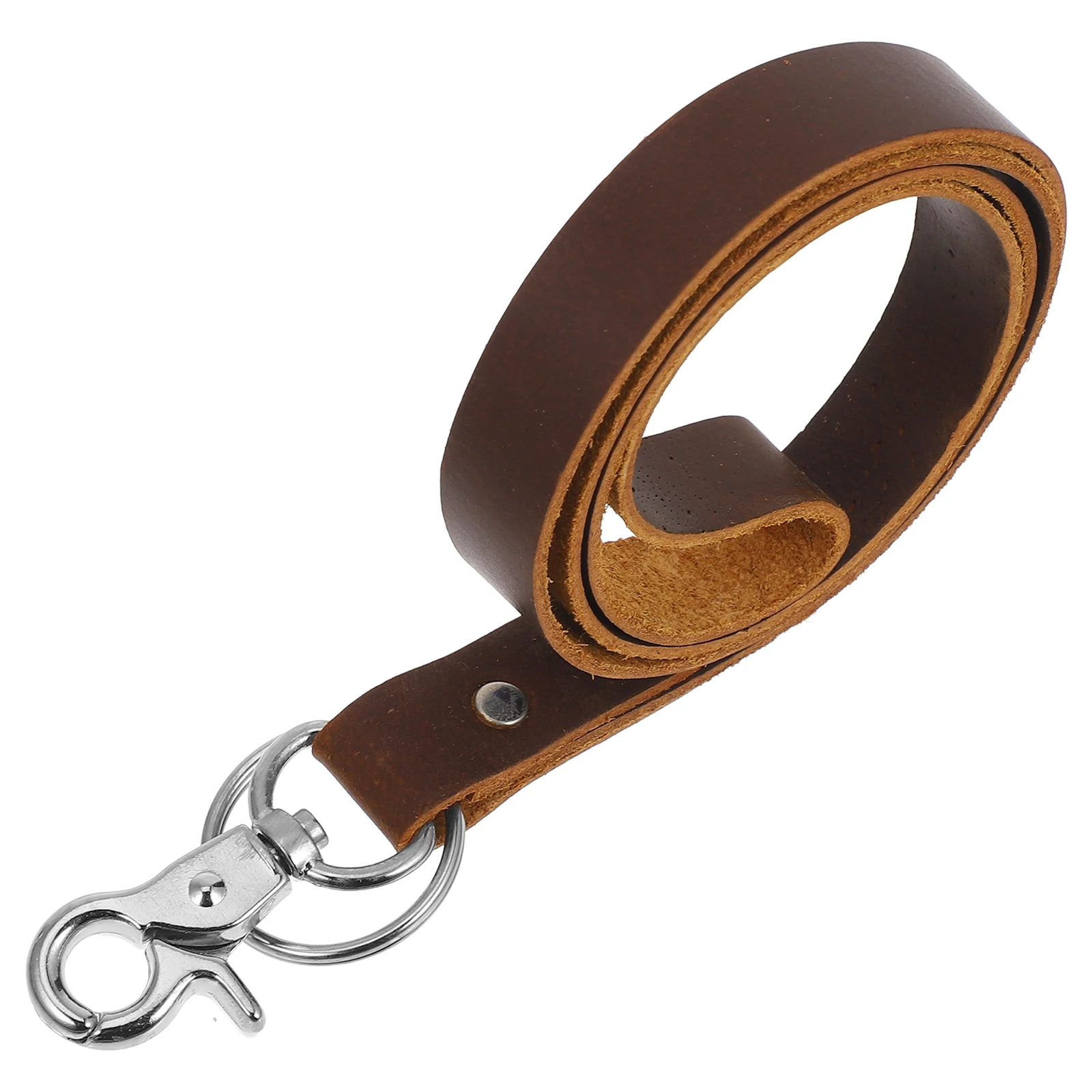 

ID Badge Lanyard for Cell Phone Multi-function Lanyards Brown Flat Badgess Staff