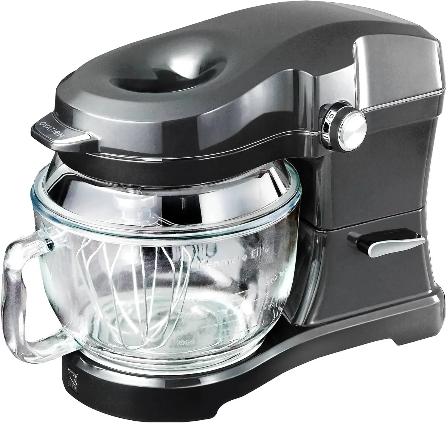 Kenmore Elite Ovation Stand Mixer 5 Qt 10-Speed Motor Revolutionary Pour-In Top Tilt Head Beater Whisk Dough Hook Planetary