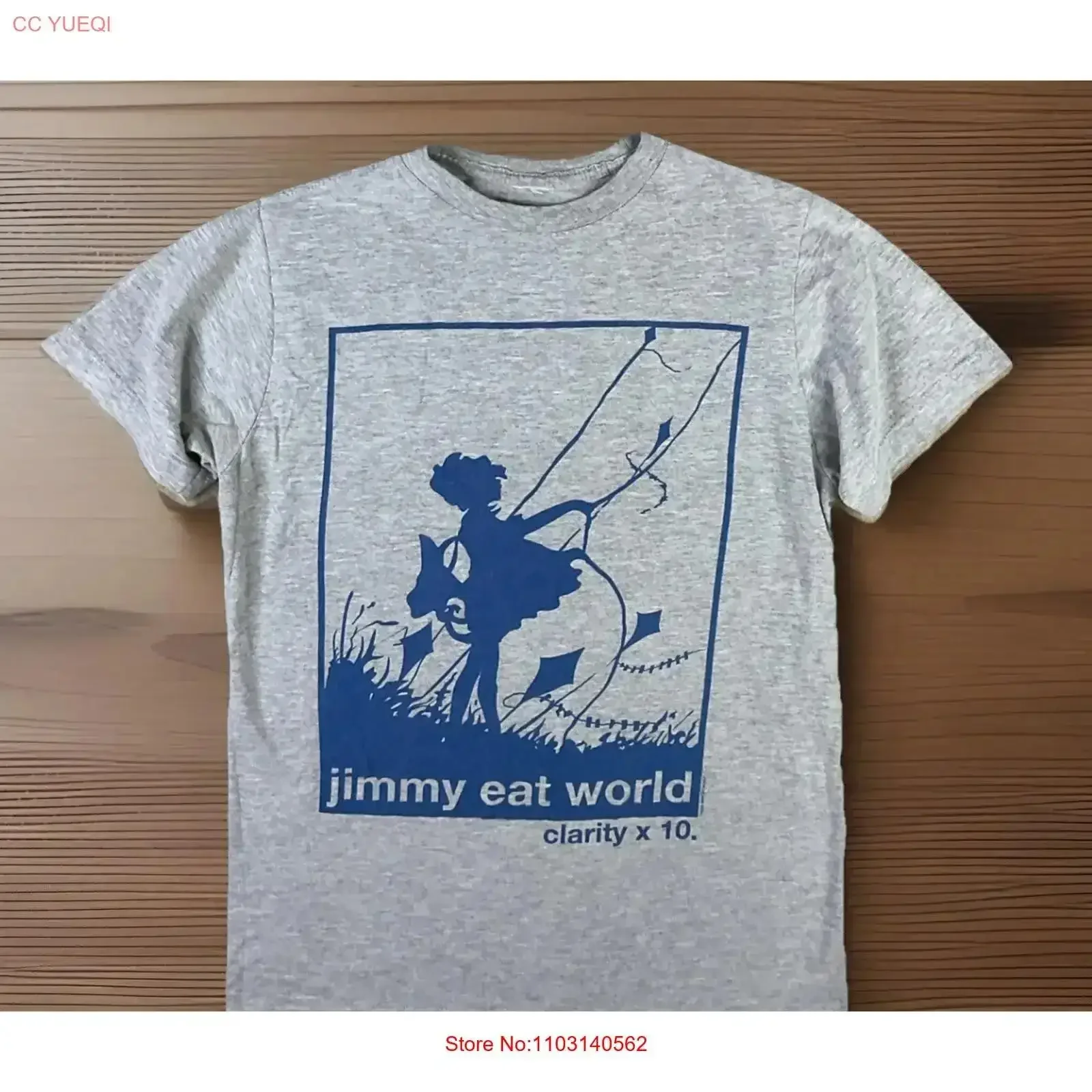 Vintage Jimmy Eat World T Shirt Y2K 2009 Clarity x 10 Flying Kite Sz XS Washed Top For Everyday Wear homme graphic Soft