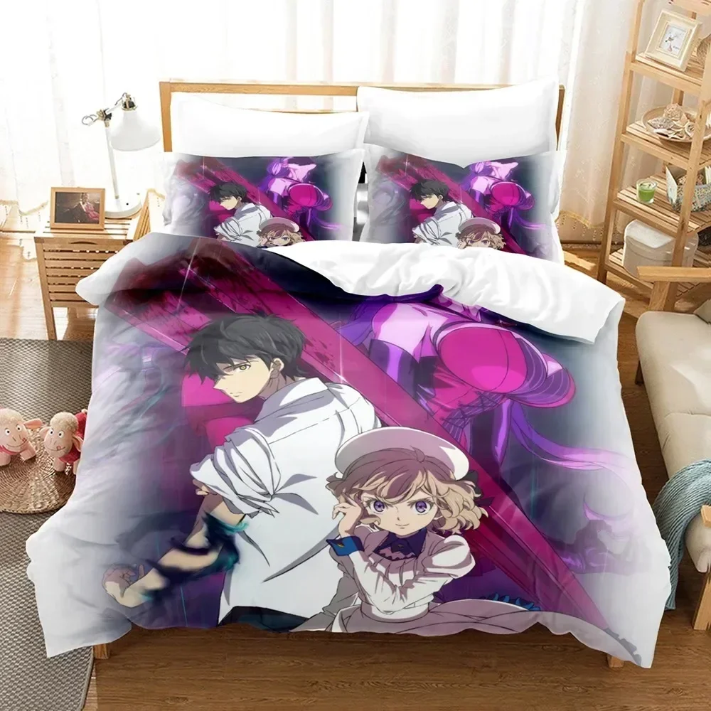 3D Anime InSpectre Fictitious reasoning Bedding Set Duvet Cover Sheet Printed Pillowcase Full Queen King Size Comforter Bedroom