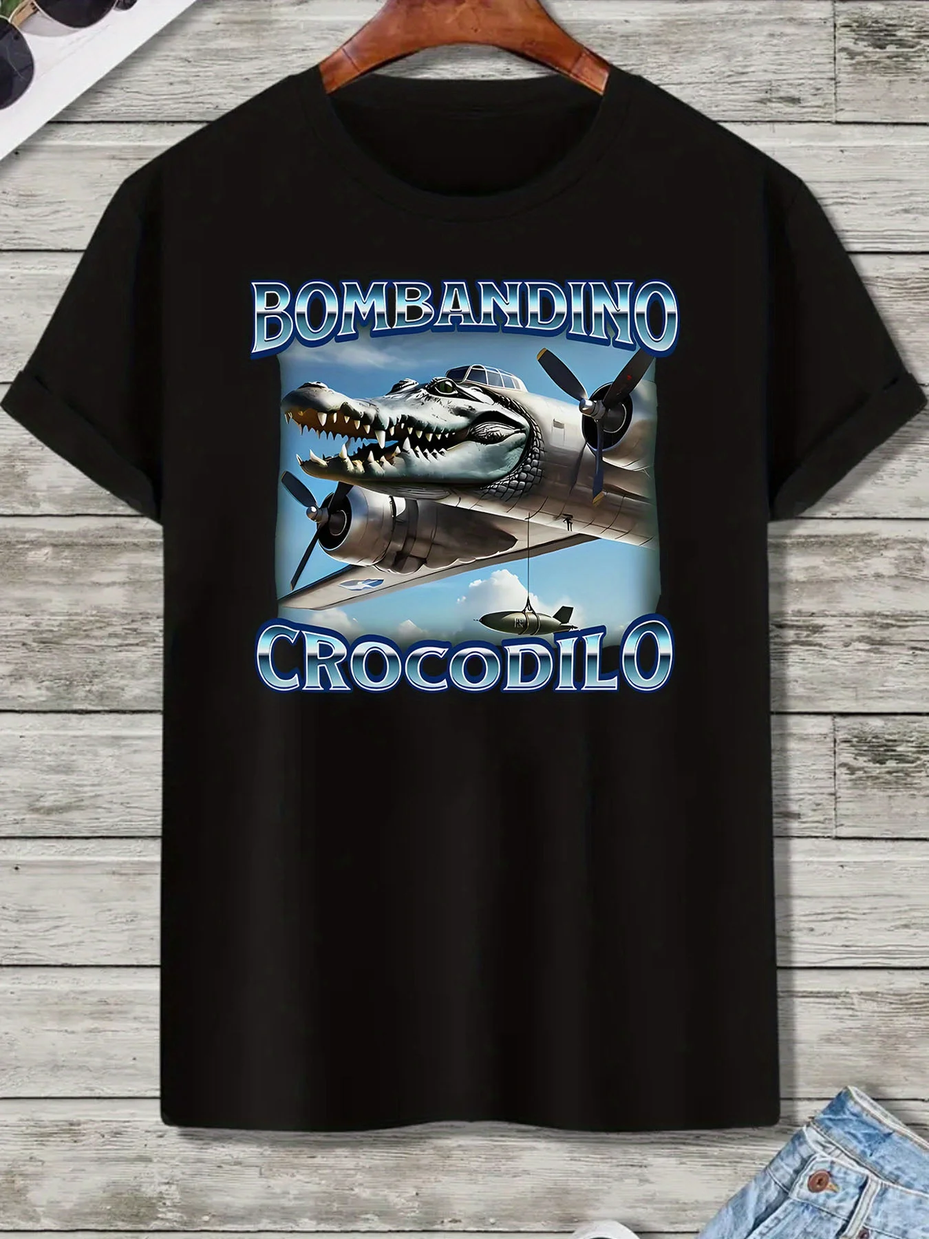 Bombardino Crocodilo Funny Brain Puffs T-shirts T-shirts Italian Brain Puffs Crocodile T-shirts Trendy T-shirts Women's tops
