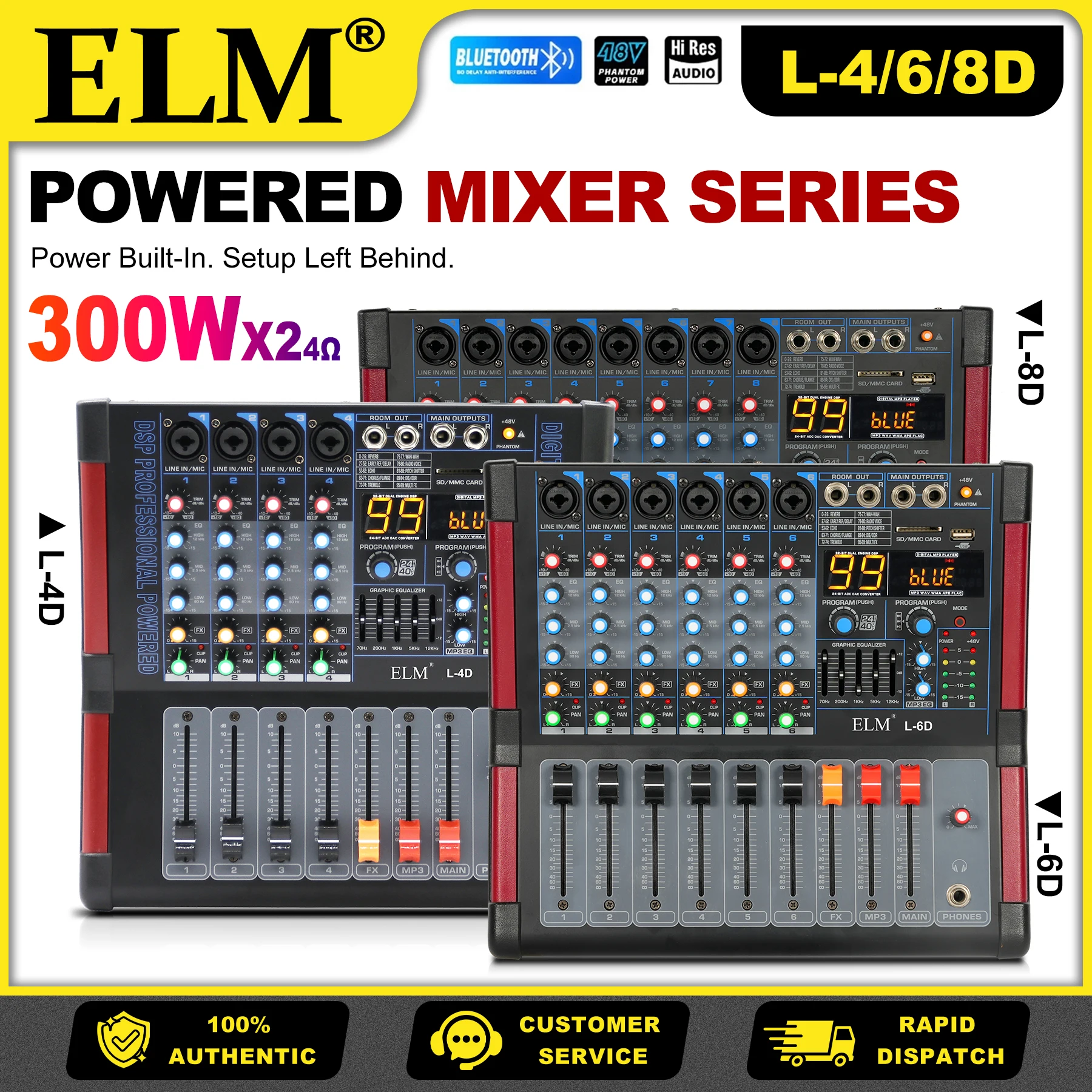 L 4/6/8CH Powered M…