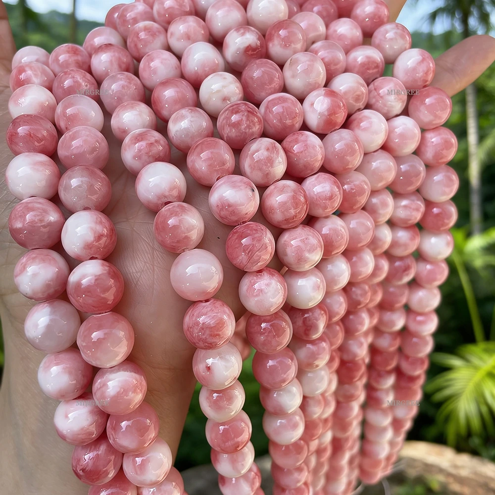 4/6/8/10/12mm Natural Stone Bead String - Suitable for DIY Jewelry Making, Bracelets, Necklaces, Earrings, Handmade Projects