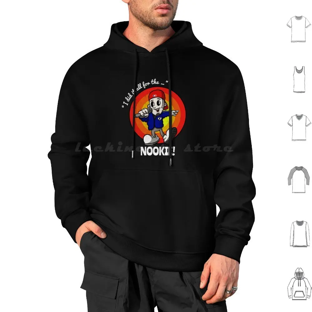 Loony Nu Tunes Hoodies Long Sleeve Limpbizkit Nu Metal Metal Heavy Metal Cartoon Loony Tunes Funny Red Cap Retro Nookie