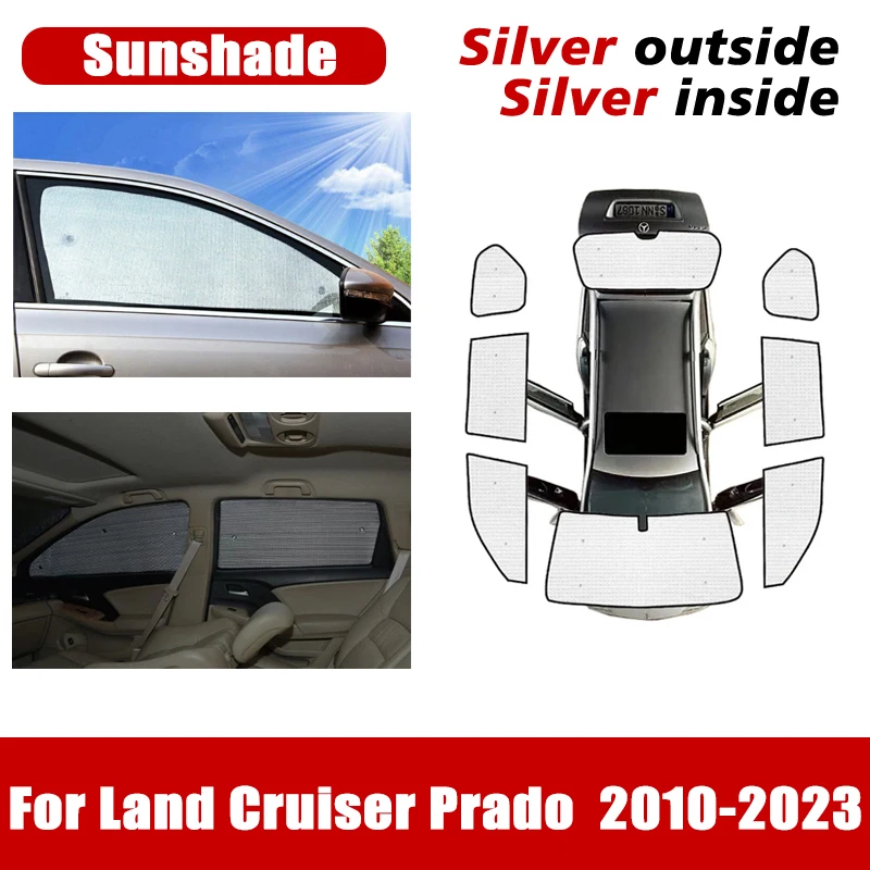 

Car Window Visor For Toyota Land Cruiser Prado 150 Accessories J150 2010~2023 LC150 FJ150 Windshield Sun Coverage Covers Anti-UV