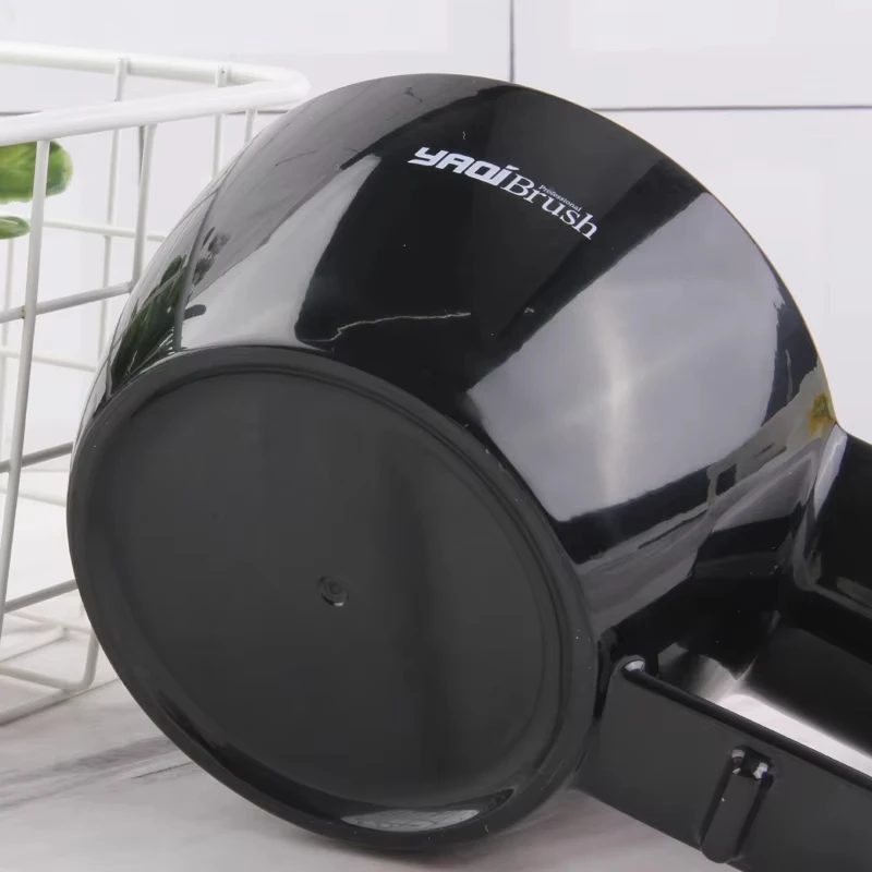 Ciotola da barba in plastica di colore nero di alta qualità Yaqi per pennello da barba da uomo