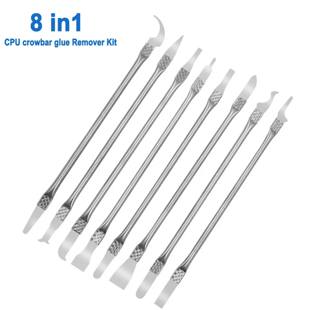 Repair Tools Metal Spudger Non-slip 8Pcs/Set CPU Chips Crowbar Disassemble Disassembly Electronic Phone Pry