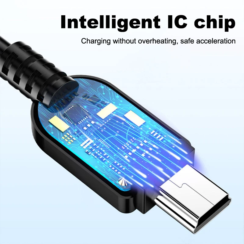 V3 Port 5P Data Cable Trapezoidal T-port Charging Cable 80CM USB Data Cable Suitable For Mobile Phone Camera Data Transmission