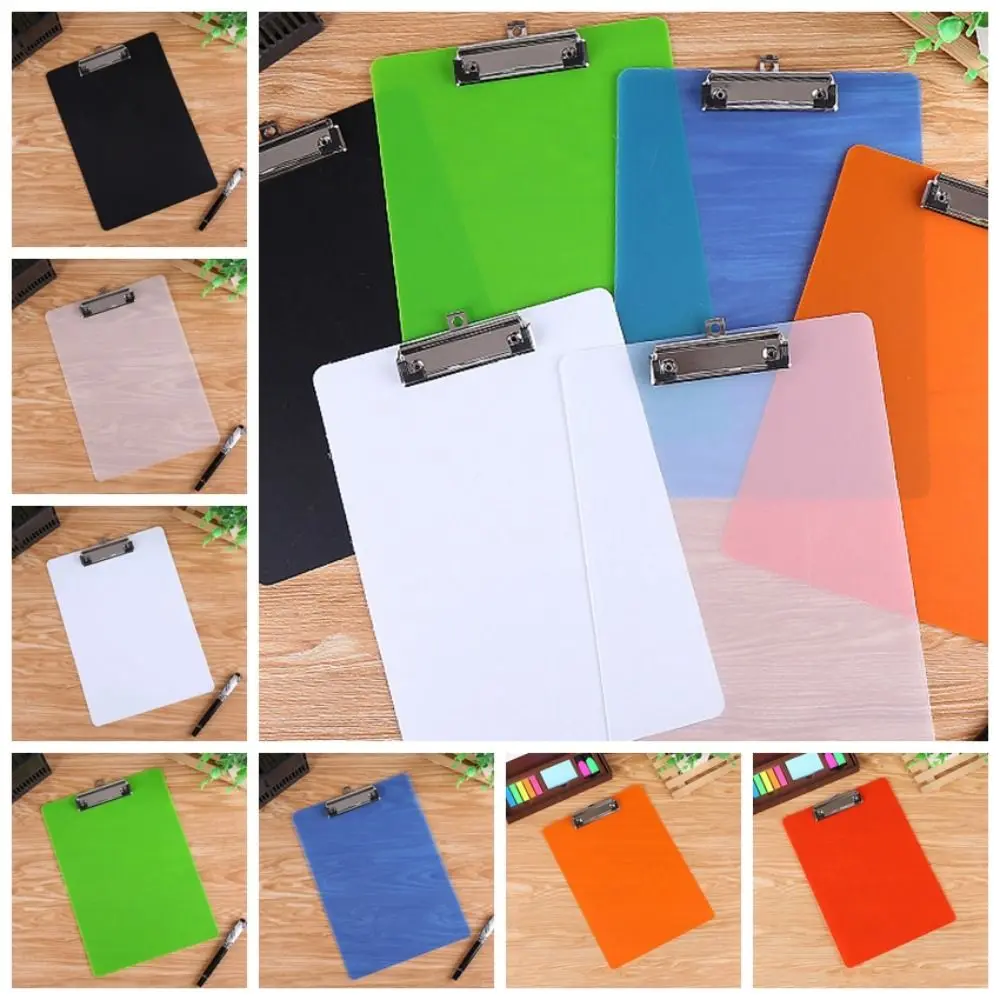 With Low Profile Gold Clip A4 Writing Clipboard Writing Tablet Writing Sheet Pad File Folder Board Clamp Document Folder